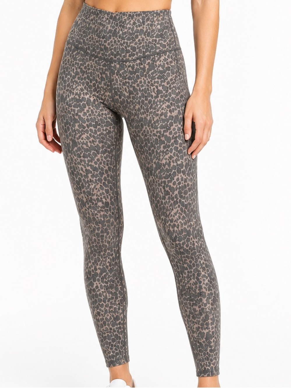 Varley High-Rise Leggings – Lead Cheetah – Size S